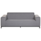 Beliani ROVIGO - Lounge set for 5 - Gray/Black - Polyester
