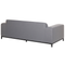 Beliani ROVIGO - Lounge set for 5 - Gray/Black - Polyester