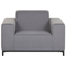 Beliani ROVIGO - Lounge set for 5 - Gray/Black - Polyester
