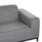 Beliani ROVIGO - Lounge set for 5 - Gray/Black - Polyester