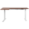 Beliani DESTIN - Adjustable desk - Dark/White - Left - 160 cm - MDF