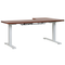 Beliani DESTIN - Adjustable desk - Dark/White - Left - 160 cm - MDF