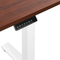 Beliani DESTIN - Adjustable desk - Dark/White - Left - 160 cm - MDF