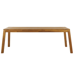 Beliani LIVORNO - Garden table - Light wood color - 90 x 210 cm - Acacia wood