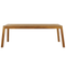 Beliani LIVORNO - Garden table - Light wood color - 90 x 210 cm - Acacia wood