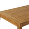 Beliani LIVORNO - Garden table - Light wood color - 90 x 210 cm - Acacia wood