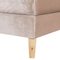 Beliani MARQUISE - Double box spring - Beige - 180 x 200 cm - Velvet