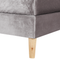 Beliani MARQUISE - Double box spring - Gray - 180 x 200 cm - Velvet
