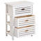 Beliani LUCKY - Bedside table - White - Paulownia wood