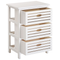Beliani LUCKY - Bedside table - White - Paulownia wood