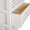Beliani LUCKY - Bedside table - White - Paulownia wood