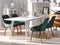 Beliani MELFORT - Dining room chair - Green - Polyester