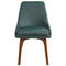 Beliani MELFORT - Dining room chair - Green - Polyester