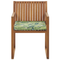 Beliani SASSARI - Garden chair - Green - Acacia wood