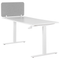 Beliani WALLY - Desk screen - Gray - 72 cm - Polyester