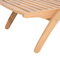 Beliani CESANA - Deck chair - Light wood color - Yellow/white - Acacia wood