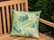 Beliani VARKOS - Garden cushion set of 2 - Green - 40 x 40 cm - Polyester