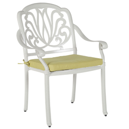 Beliani ANCONA - Garden chair set of 4 - White - Aluminum