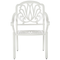 Beliani ANCONA - Garden chair set of 4 - White - Aluminum