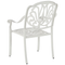 Beliani ANCONA - Garden chair set of 4 - White - Aluminum