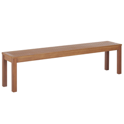 Beliani MONSANO - Garden bench - Light wood color - Eucalyptus wood