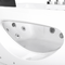 Beliani HAWES - Whirlpool with LED - White - 80 x 180 cm - Acrylic