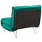 Beliani VESTFOLD - 1-seater sofa bed - Green - Velvet