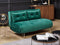 Beliani VESTFOLD - Sofa bed - Green - Velvet