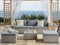 Beliani SABBIA - Lounge set for 5 - Gray - PE rattan