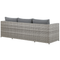 Beliani SABBIA - Lounge set for 5 - Gray - PE rattan