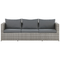 Beliani SABBIA - Lounge set for 5 - Gray - PE rattan