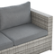 Beliani SABBIA - Lounge set for 5 - Gray - PE rattan