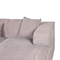 Beliani DOLVA - Corner sofa 3-seater - Gray - Left side - 294 cm - Corduroy