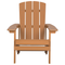 Beliani ADIRONDACK - Garden chair set of 2 - Light wood color - Artificial wood