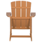 Beliani ADIRONDACK - Garden chair set of 2 - Light wood color - Artificial wood