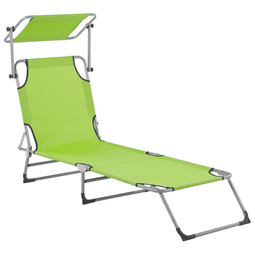 Beliani FOLIGNO - Beach chair - Green - Polyester