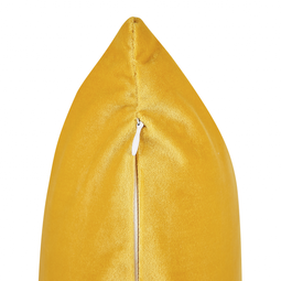 Beliani PINUS - Decorative cushion set of 2 - Yellow - 45 x 45 cm - Velvet