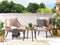 Beliani LAURETO - Bistro set for 2 - Natural - PE rattan
