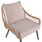 Beliani LAURETO - Bistro set for 2 - Natural - PE rattan