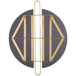 Beliani ATTIN - Wall mirror - Gold - Iron