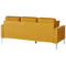 Beliani GAVLE - Three-seater sofa - Yellow - Velvet