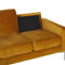 Beliani GAVLE - Three-seater sofa - Yellow - Velvet