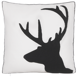 Beliani SHADRACK - Decorative cushion set of 2 - White - 45 x 45 cm - Cotton