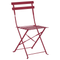 Beliani FIORI - Bistro set for 2 - Bordeaux red - Steel