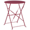 Beliani FIORI - Bistro set for 2 - Bordeaux red - Steel
