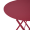 Beliani FIORI - Bistro set for 2 - Bordeaux red - Steel