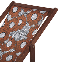 Beliani ANZIO/AVELLINO - Sun lounger cloth set of 2 - Red - Polyester