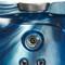 Beliani TULAROSA - Whirlpool outdoor bath - Blue - 210 x 210 cm - Acrylic