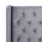 Beliani FORBACH - Double bed - Gray - 160 x 200 cm - Velvet