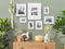 Beliani ZINIARE - Photo Frame Set of 6 - White - Portrait, Landscape - MDF